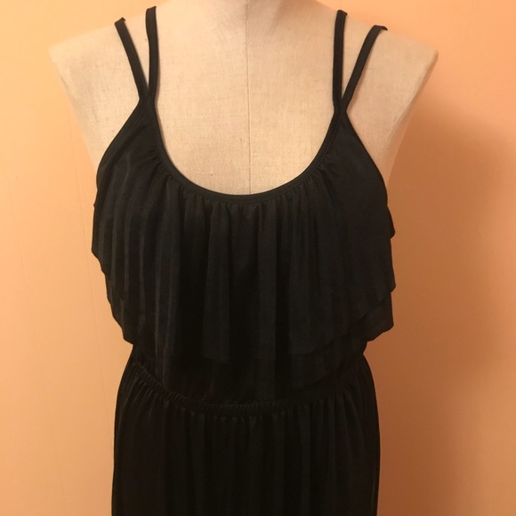 H&M black silky maxi dress - Picture 3 of 6